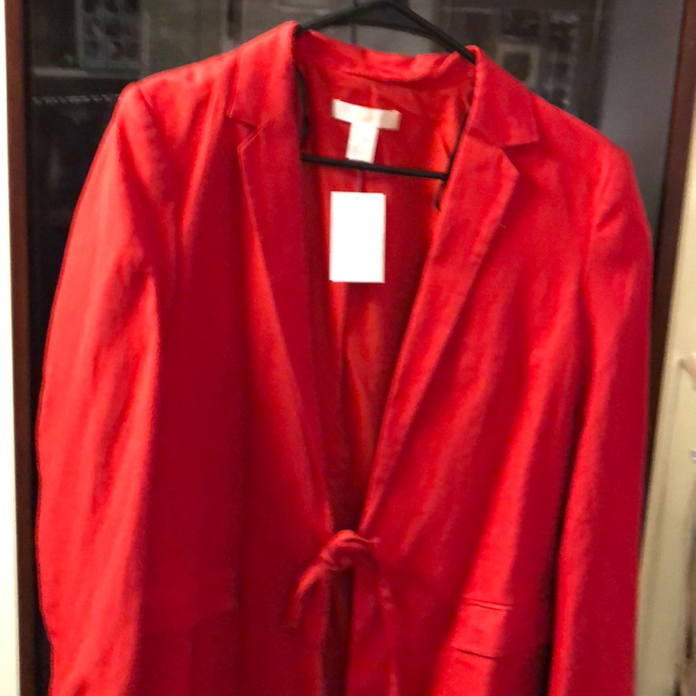 New blazer red orange color